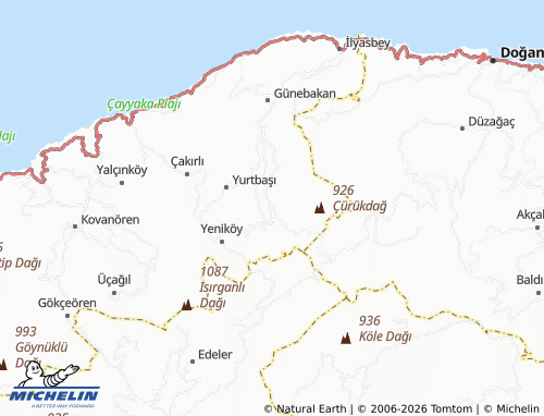 Mappa MICHELIN Derebağ - ViaMichelin
