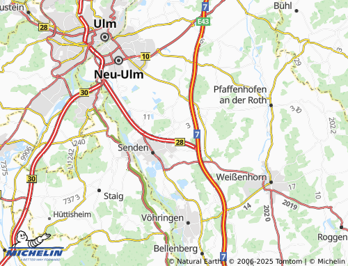 MICHELIN Aufheim map - ViaMichelin