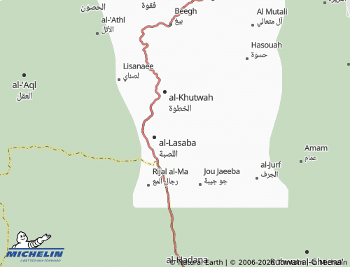 MICHELIN-Landkarte al-Hubeel - ViaMichelin