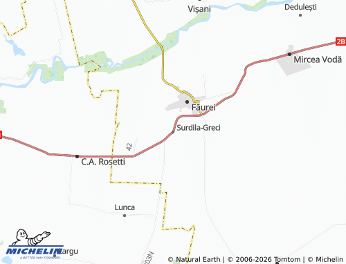 Mappa MICHELIN Surdila-Greci - ViaMichelin