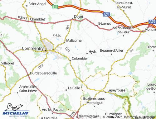Carte MICHELIN Vergnaud - ViaMichelin