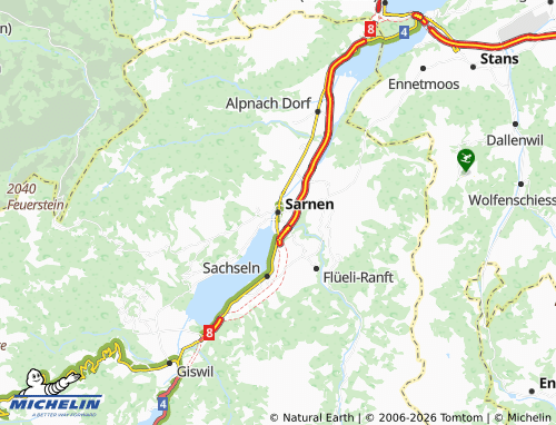 MICHELIN Sarnen map - ViaMichelin