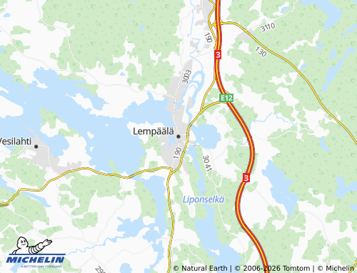 MICHELIN-Landkarte Lempäälä - ViaMichelin