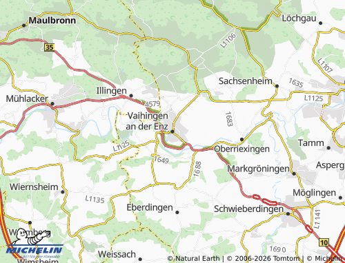 Mapa MICHELIN Vaihingen an der Enz - ViaMichelin