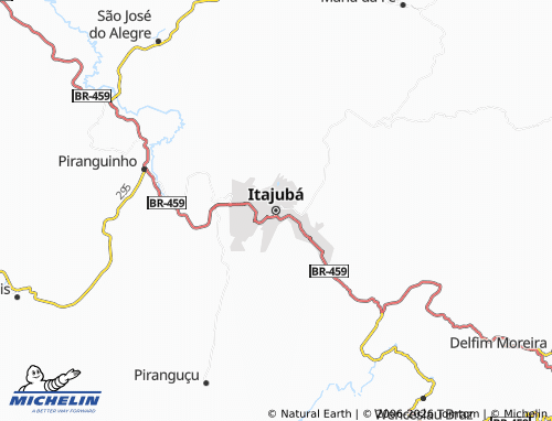 MICHELIN Itajubá map - ViaMichelin