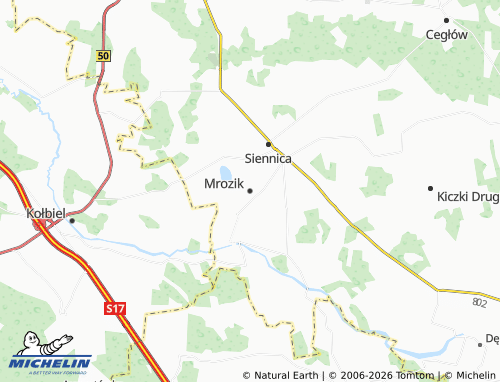 Carte MICHELIN Mrozik - ViaMichelin