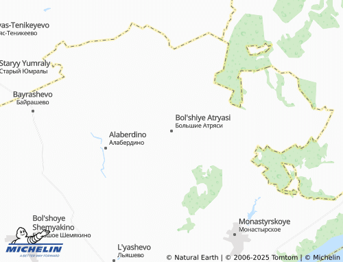 MICHELIN Bol'shiye Atryasi map - ViaMichelin