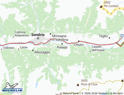 MICHELIN Previsdomini map - ViaMichelin