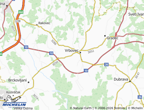 Mapa MICHELIN Martinska Ves - ViaMichelin