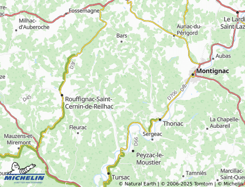 Kaart MICHELIN Le Bos de Plazac - ViaMichelin