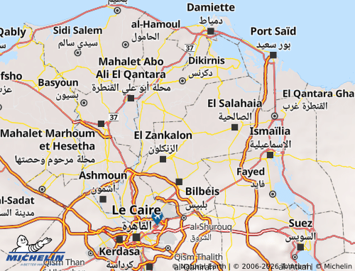 Mapa MICHELIN El Ibrahimia - ViaMichelin