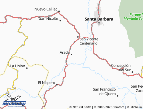 MICHELIN Arada map - ViaMichelin