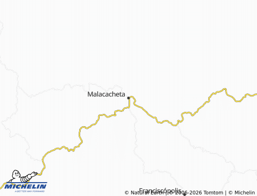 Carte MICHELIN Malacacheta - ViaMichelin