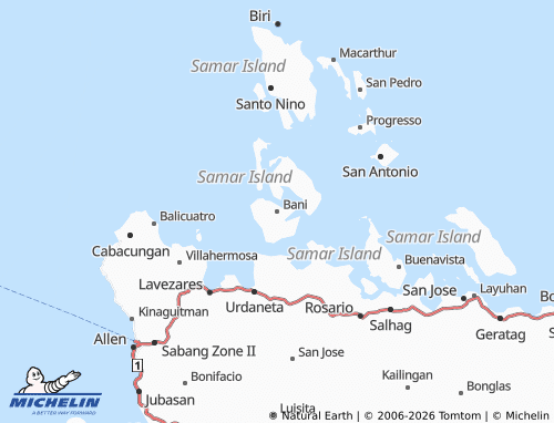 MICHELIN Bani map - ViaMichelin