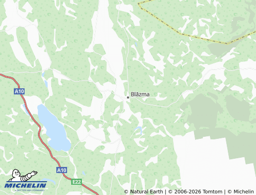 Mapa MICHELIN Blāzma - ViaMichelin