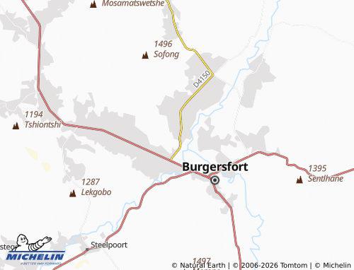 MICHELIN-Landkarte Bothashoek - ViaMichelin