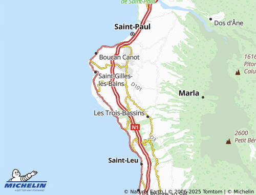 Mapa MICHELIN La Saline - ViaMichelin