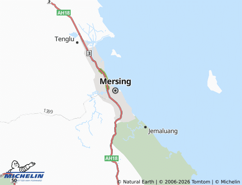 MICHELIN-Landkarte Kampung Air Putih - ViaMichelin
