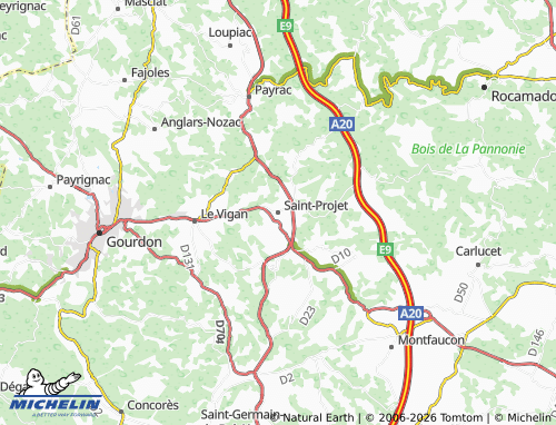 Mappa MICHELIN Saint-Projet - ViaMichelin