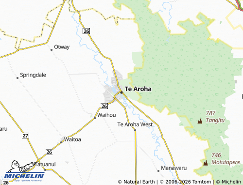 Mapa MICHELIN Te Aroha - ViaMichelin