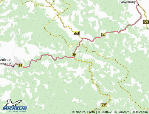Mapa MICHELIN Svođe - ViaMichelin