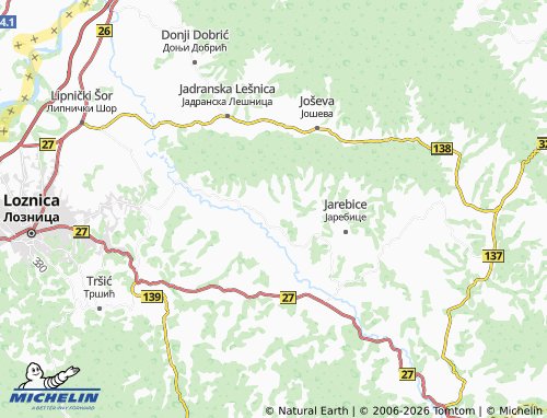 MICHELIN-Landkarte Brnjac - ViaMichelin