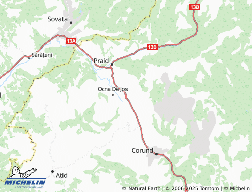 MICHELIN Ocna De Sus map - ViaMichelin