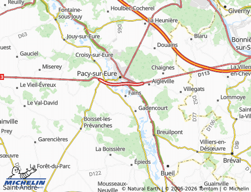 Mappa MICHELIN Fains - ViaMichelin