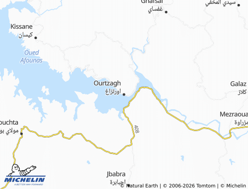 MICHELIN Urtzagh map - ViaMichelin