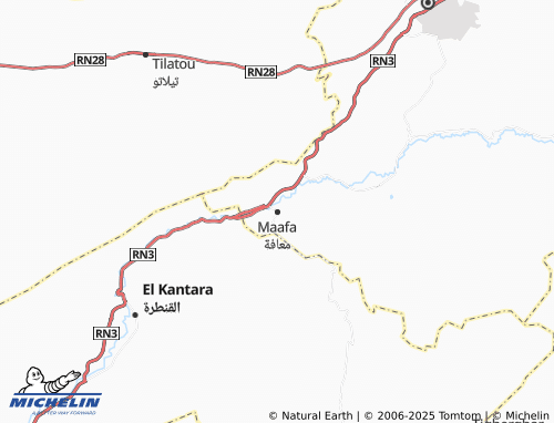 MICHELIN Ma'afah map - ViaMichelin