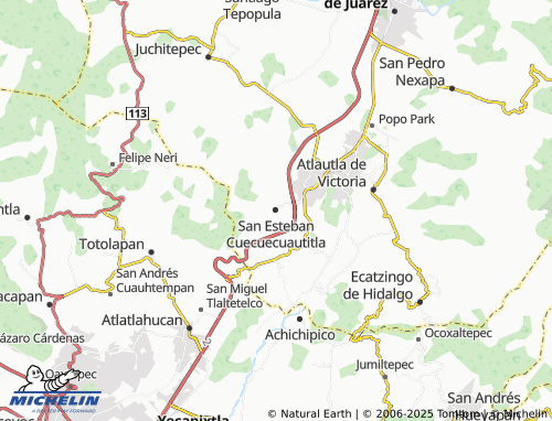 Mapa MICHELIN San Esteban Cuecuecuautitla - ViaMichelin