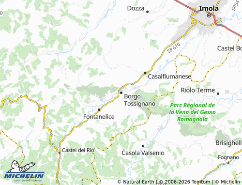 MICHELIN-Landkarte Borgo Tossignano - ViaMichelin