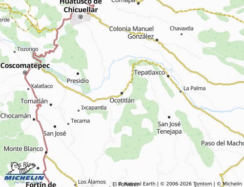 MICHELIN Ocotitlán map - ViaMichelin