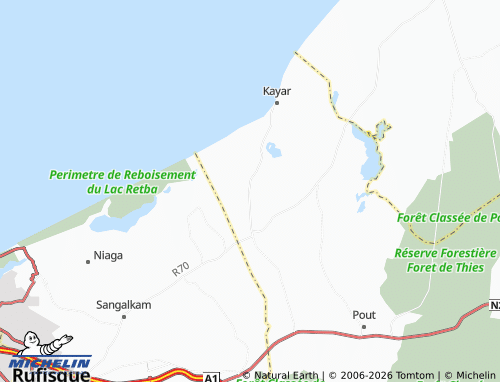 Mappa MICHELIN Berr Tialane - ViaMichelin