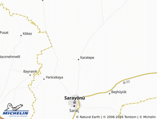MICHELIN Karatepe map - ViaMichelin