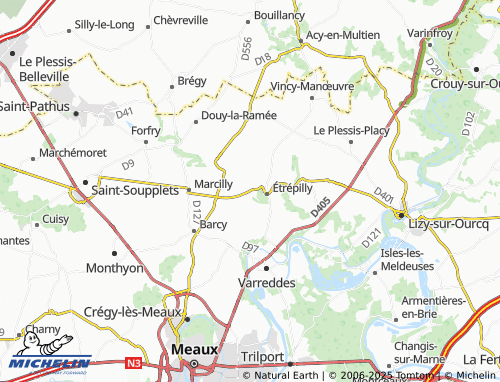MICHELIN Brunoy map - ViaMichelin