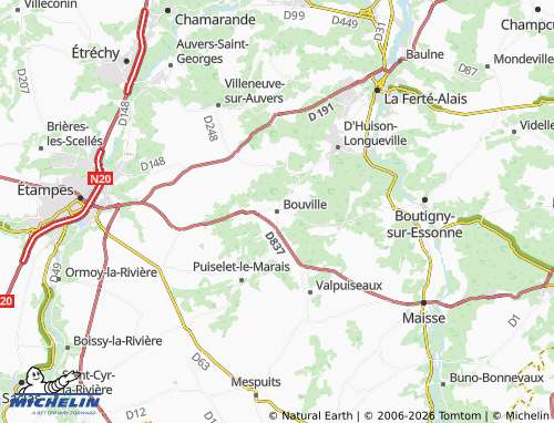 Mapa MICHELIN Bouville - ViaMichelin