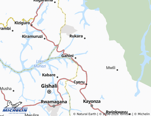 Mapa MICHELIN Gahini - ViaMichelin
