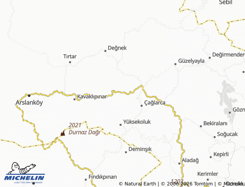 MICHELIN Kurudere map - ViaMichelin