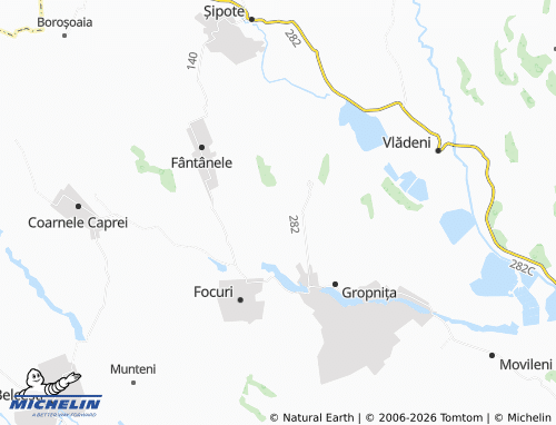 MICHELIN Sângeri map - ViaMichelin