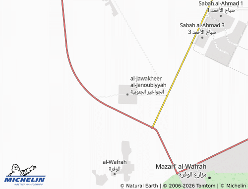 MICHELIN Jawakheer South Block 1 map - ViaMichelin