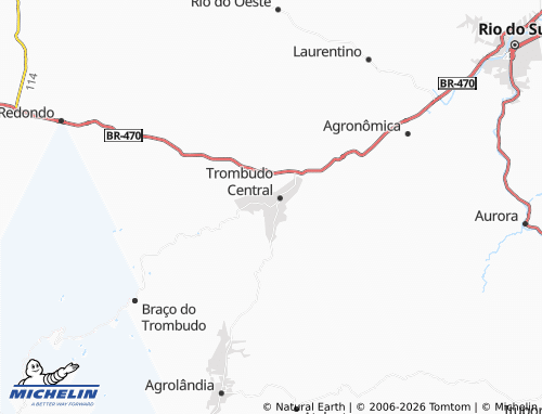 MICHELIN Cidade Alta map - ViaMichelin
