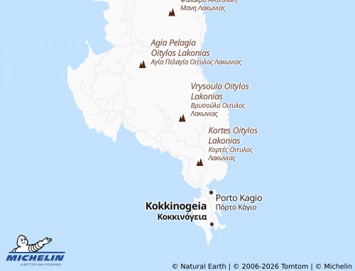 MICHELIN Sychalasmata map - ViaMichelin