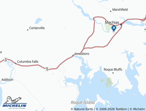 Carte MICHELIN Jonesboro - ViaMichelin