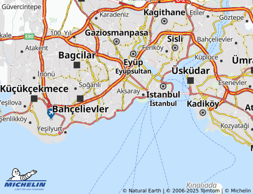 MICHELIN-Landkarte Sümbül Efendi - ViaMichelin