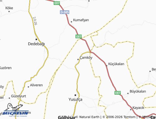 MICHELIN Çamköy map - ViaMichelin