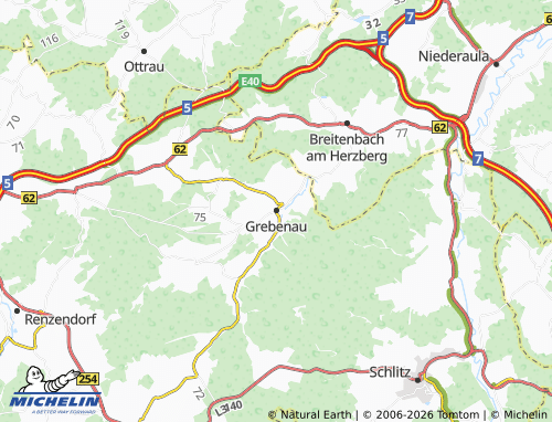 MICHELIN Grebenau map - ViaMichelin