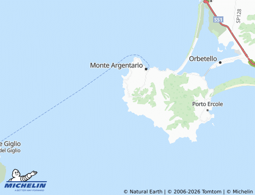 MICHELIN Cala Piccola map - ViaMichelin
