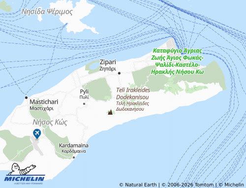 Carte MICHELIN Asfendiou - ViaMichelin