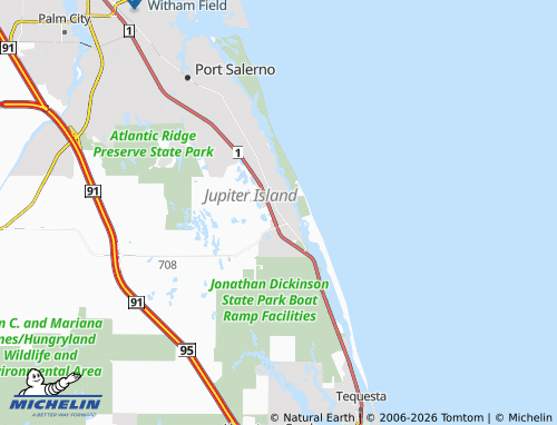 Carte MICHELIN Hobe Sound - ViaMichelin